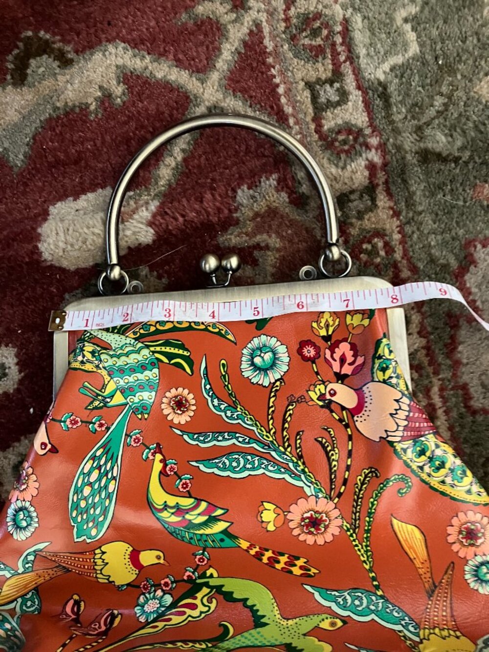 Patricia Nash Floral Crossbody Bag with Optional Crossbody Chain - Picture 7 of 13